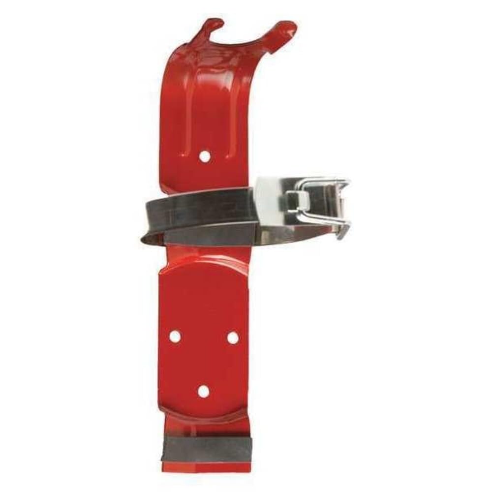 Fire Extinguisher Bracket 3-3/8 in. Dia. Red H37173