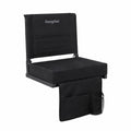 Folding Bleacher Seat with Cushion and Storage Pocket M1293