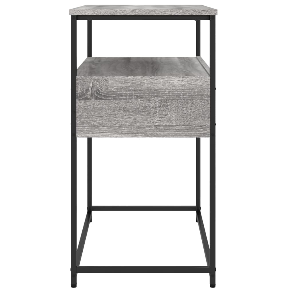 Brown Oak Look Console Table with 2 Drawers and 1 Shelf A195038