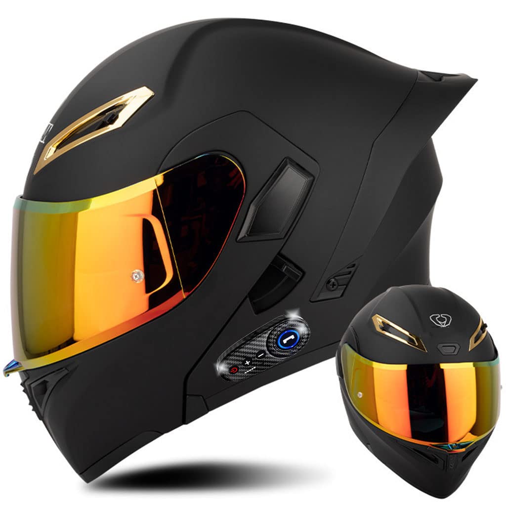 Black Carbon Fiber Modular Motorcycle Helmet R888211