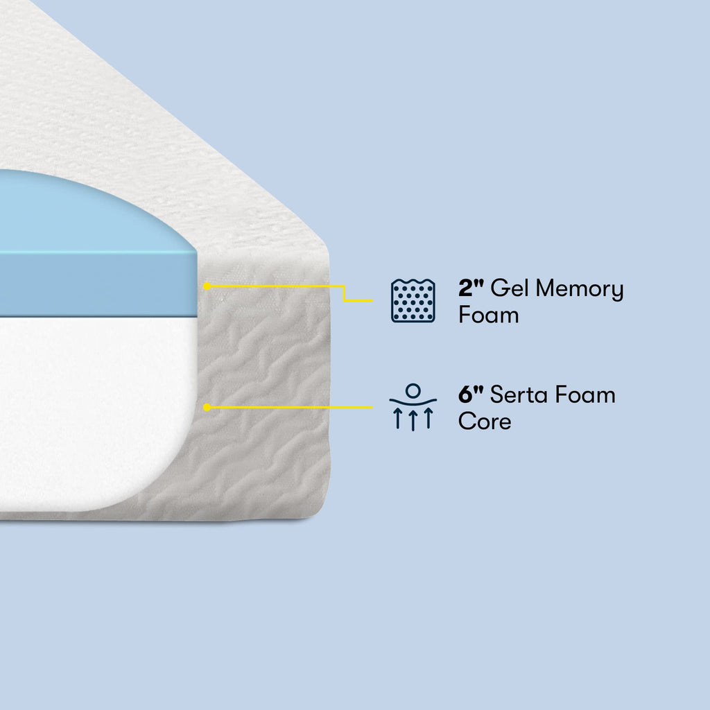 8" Cooling Gel Memory Foam Twin Size Mattress B35459