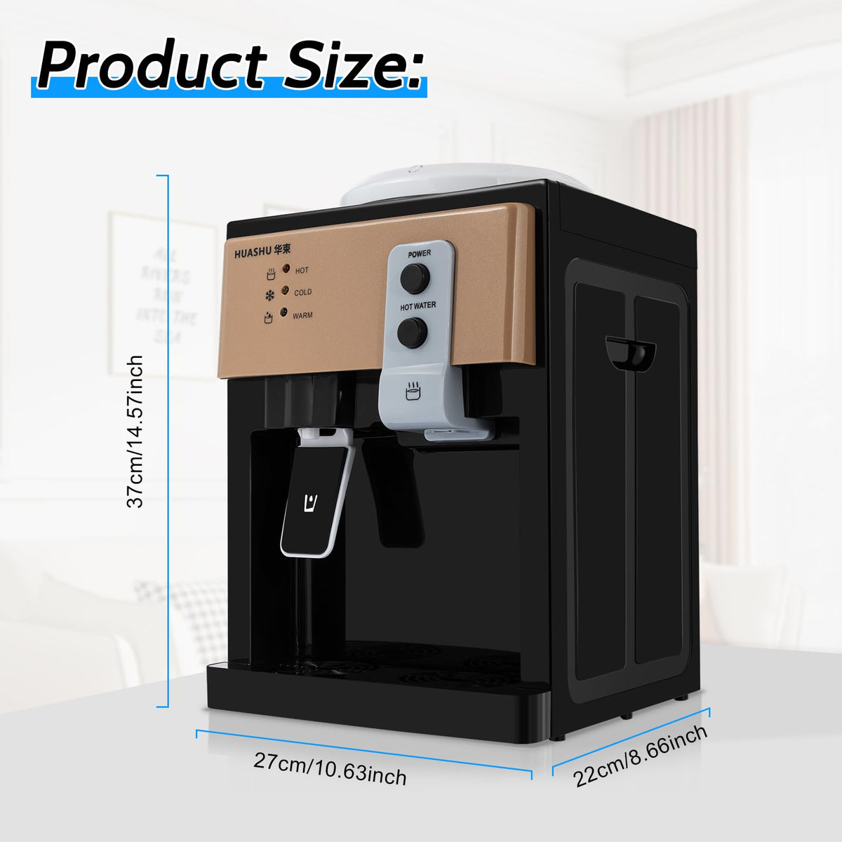Top Loading Countertop Water Cooler Dispenser 3 Temp I680