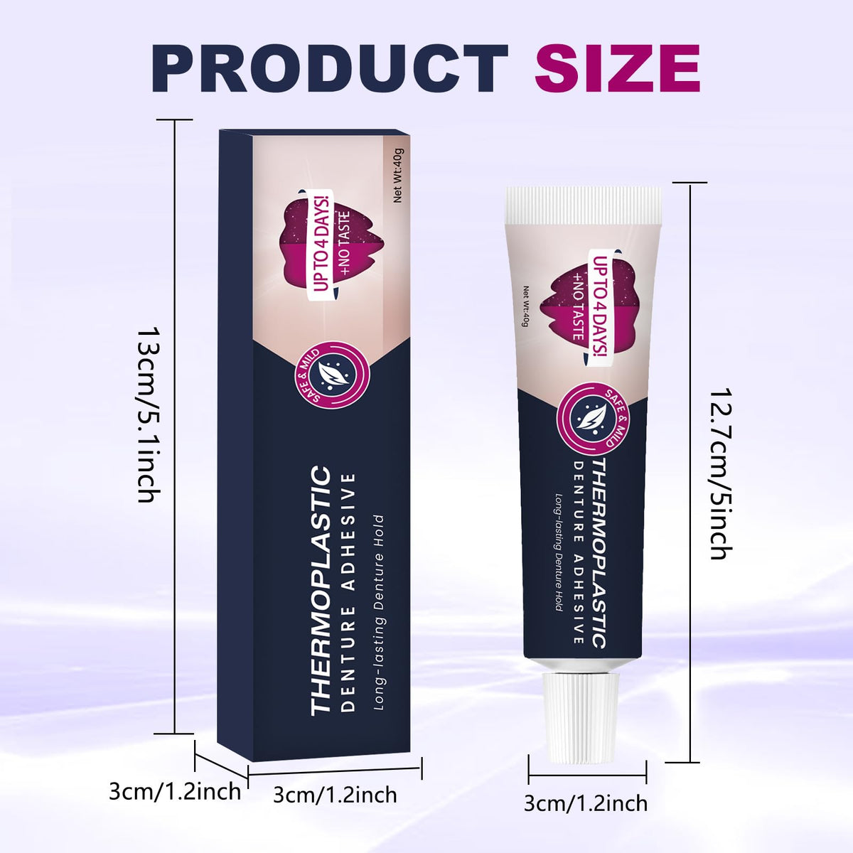 2Pcs Thermoplastic Denture Adhesive H2859