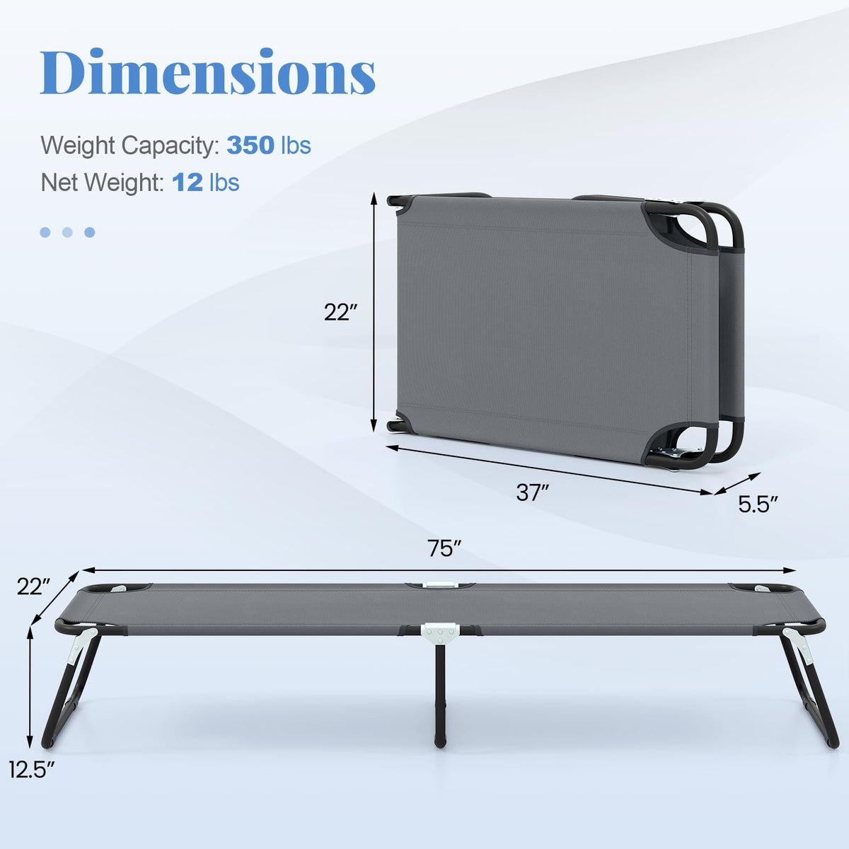 Folding Camping Cot K43003