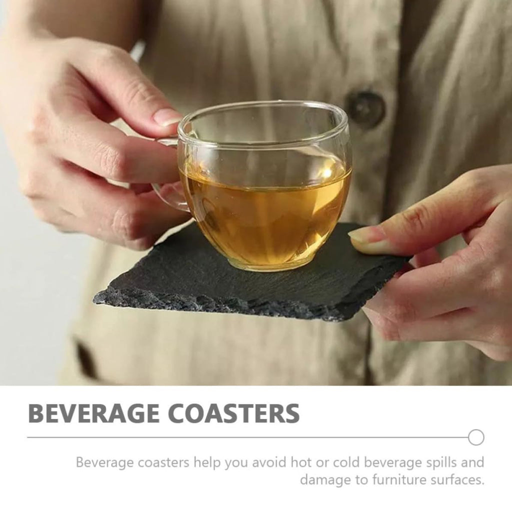 Natural Stone Decorative Cup Coaster Set Q55237