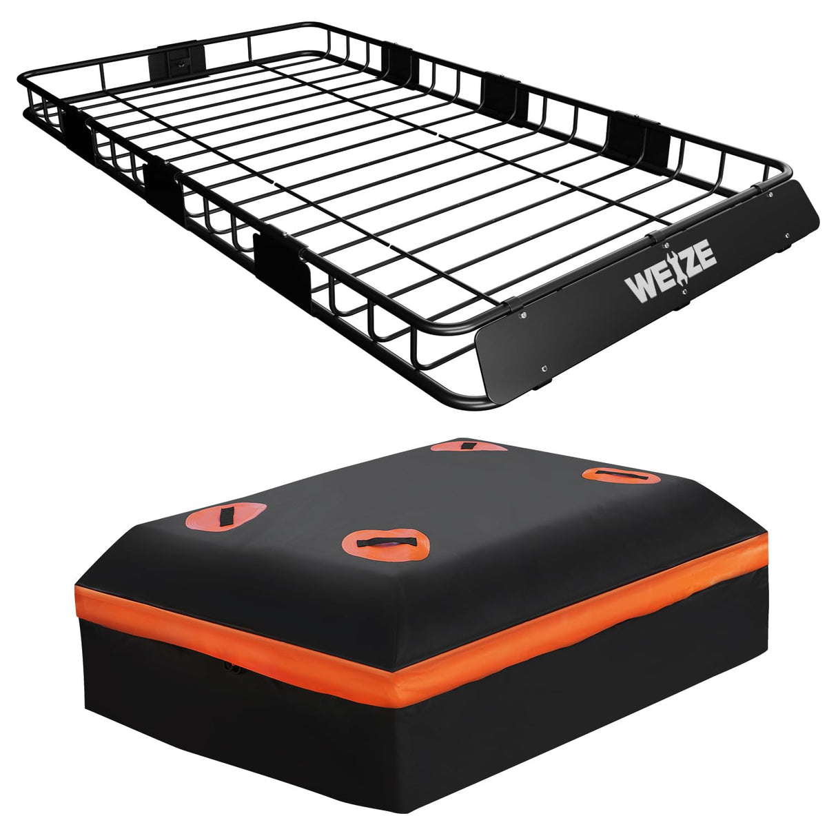 64"x 39" Steel Roof Rack Cargo Carrier with Waterproof Bag A561