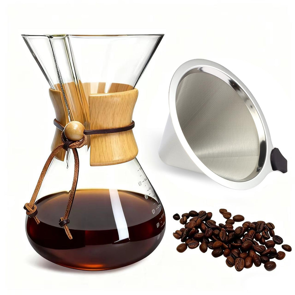 Glass 10 Cup Coffee Pour Over Set Z27283