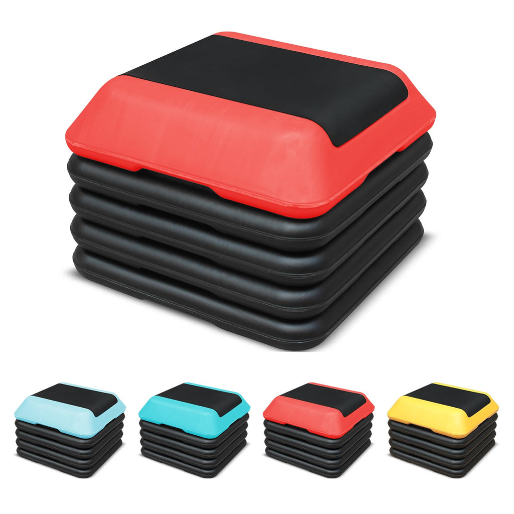 16"x16" Adjustable Exercise Aerobic Step Platform with 4 Risers M678