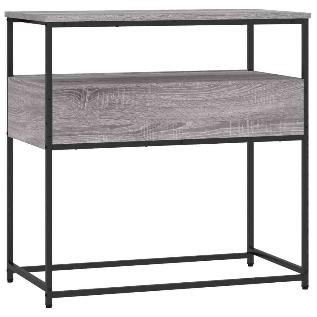 Brown Oak Look Console Table with 2 Drawers and 1 Shelf A195038