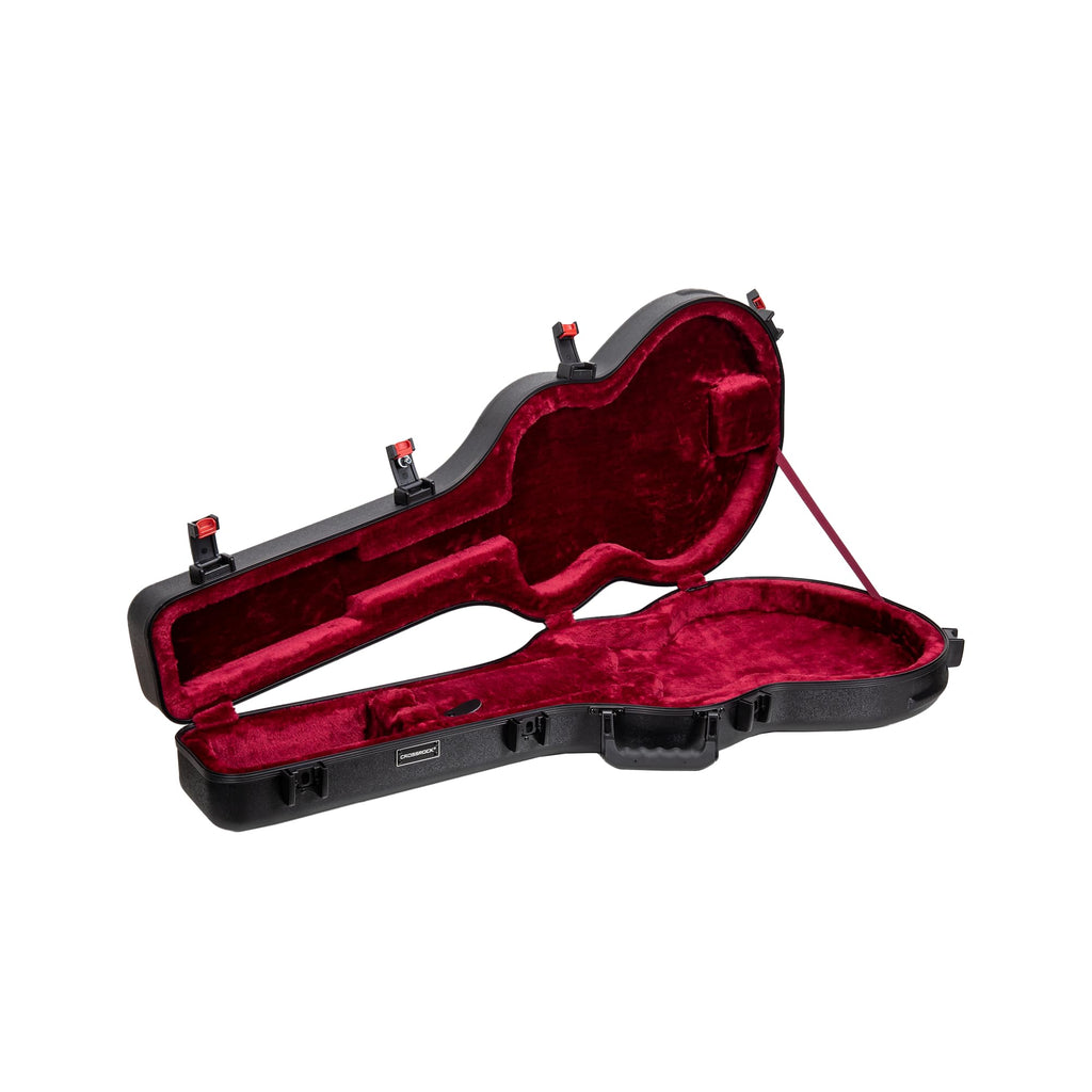 Black Semi-Hollow Electric Guitar Flight Case with Lock Y364
