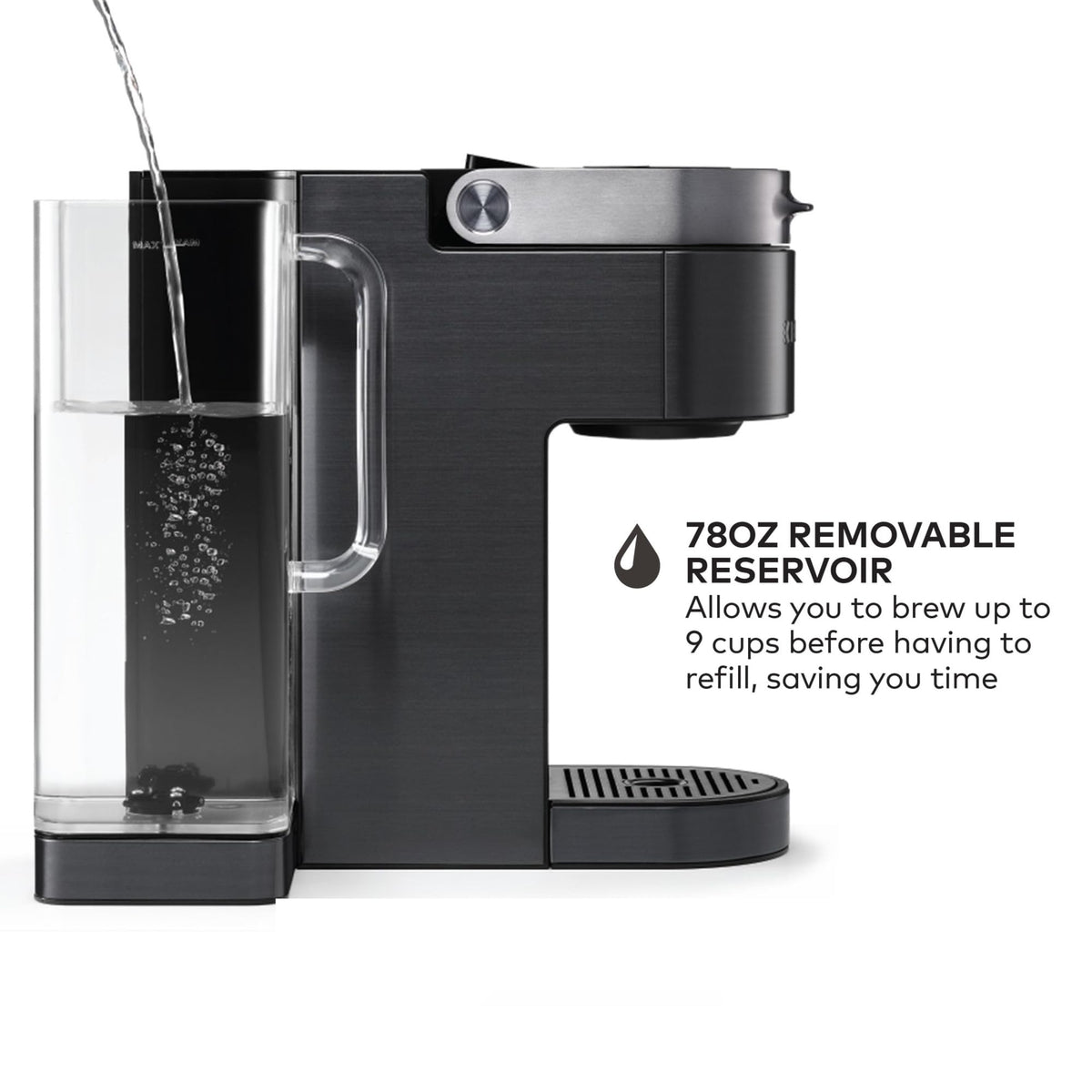 Black Single Serve K-Cup Pod Coffee Maker D602341
