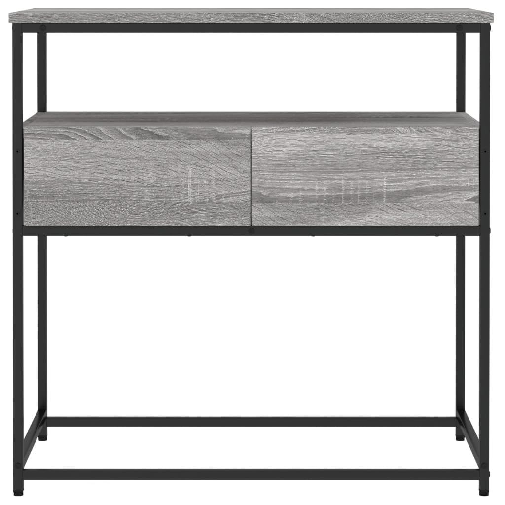Brown Oak Look Console Table with 2 Drawers and 1 Shelf A195038