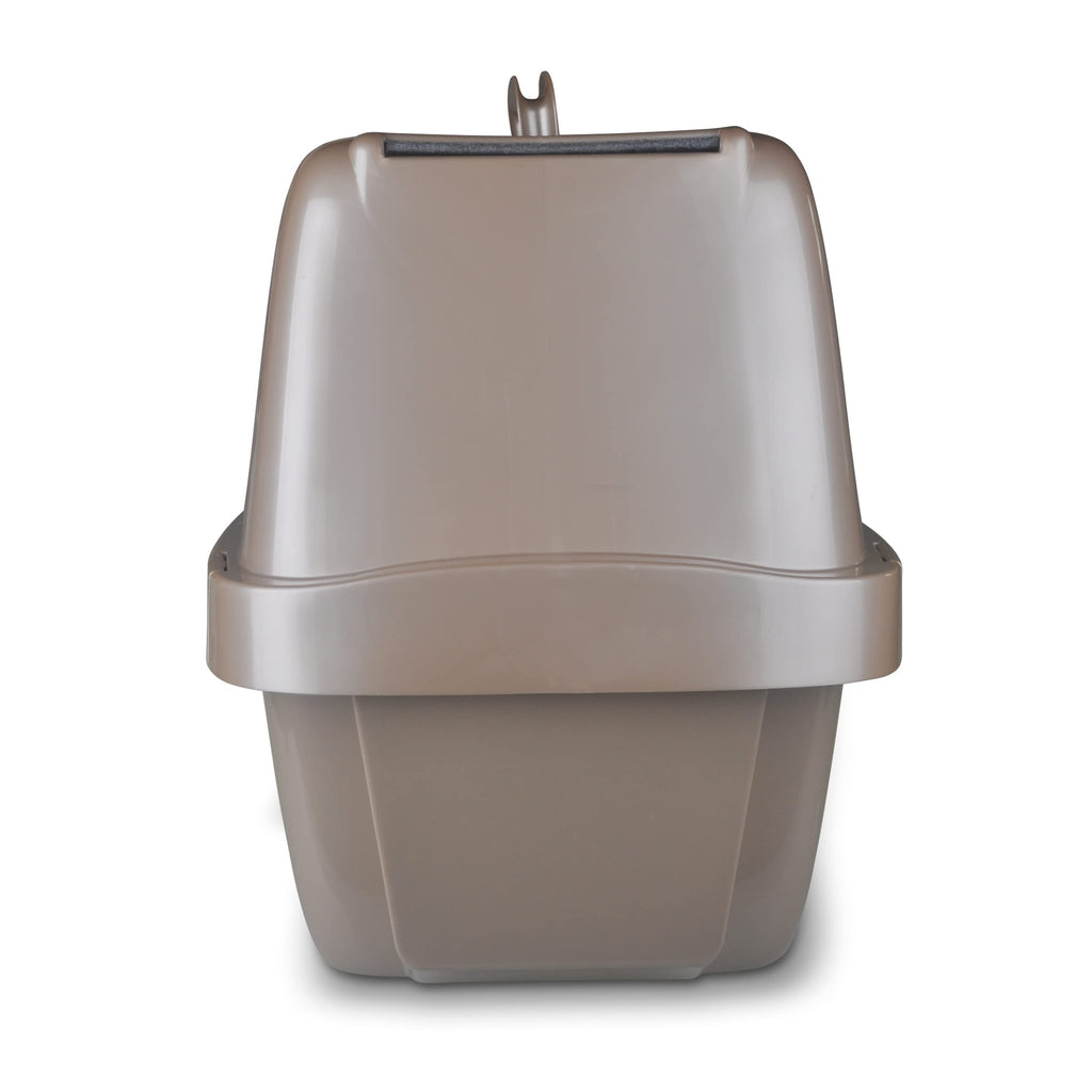 Large Enclosed Sifting Cat Pan with Odor Door, Hooded, Beige P99170