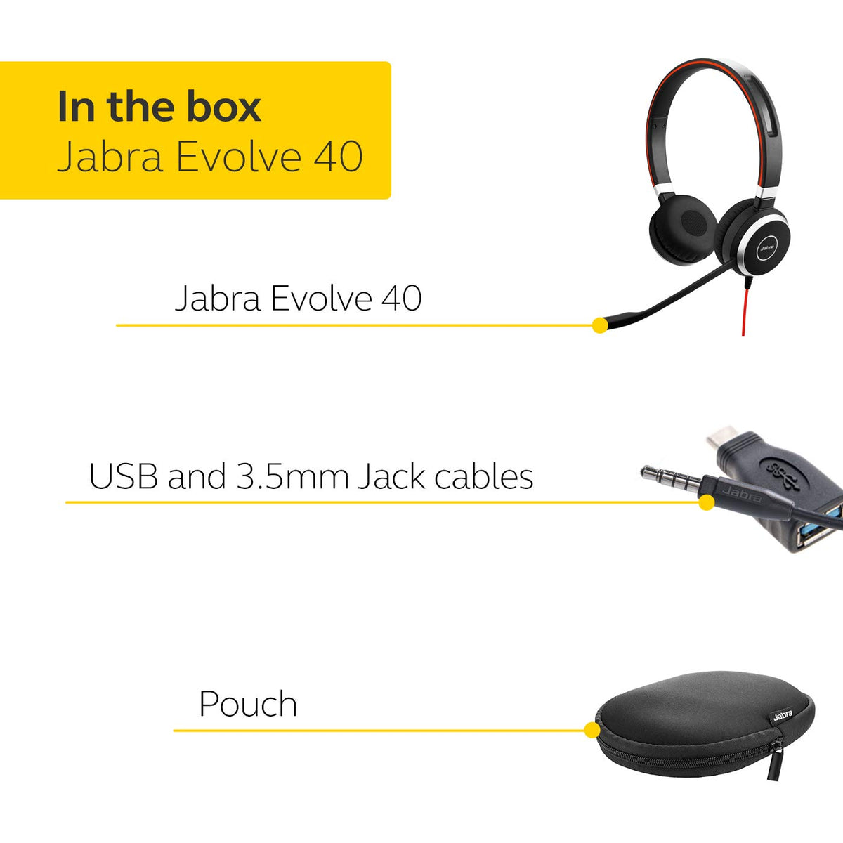 Wired Stereo Headset with 3.5mm Jack/USB Connection X616232