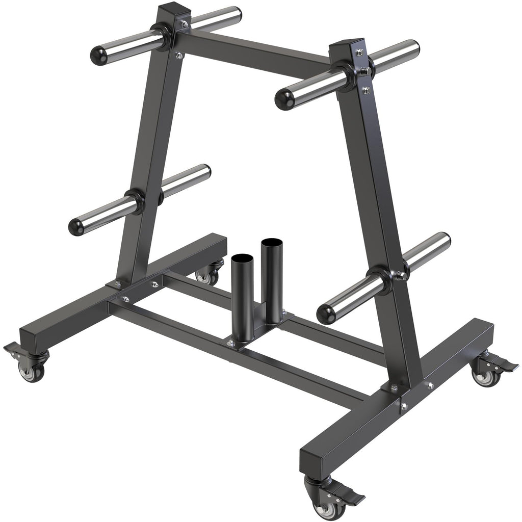 2" Olympic Weight Plate Tree Rack and Barbell Holders X88902