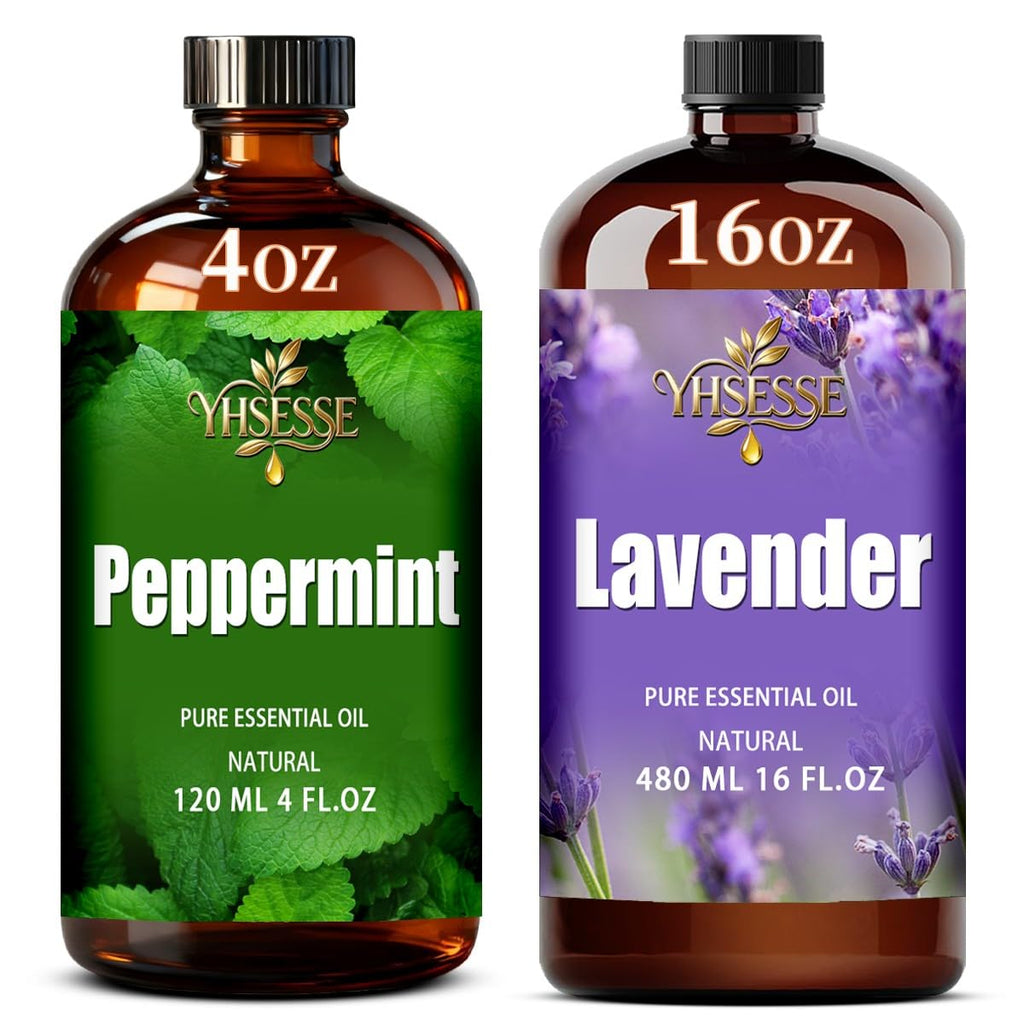 Peppermint and Lavender Essential Oil 4 Fl Oz and 16 Fl Oz M71255