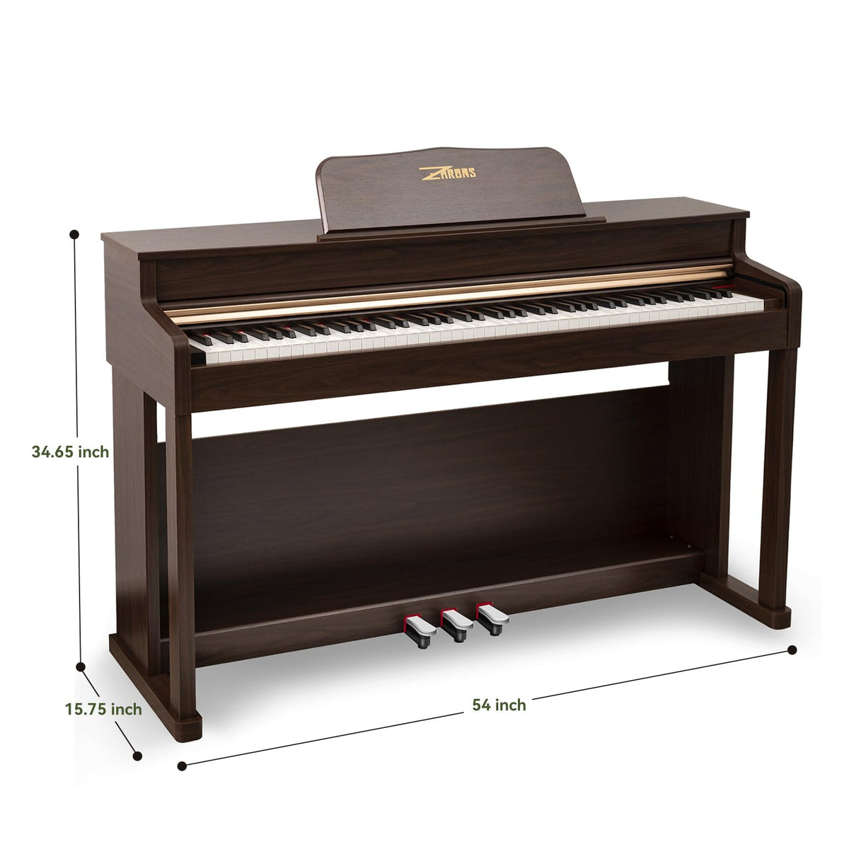 88 Key Full Weighted Digital Piano with Triple Pedal R4558