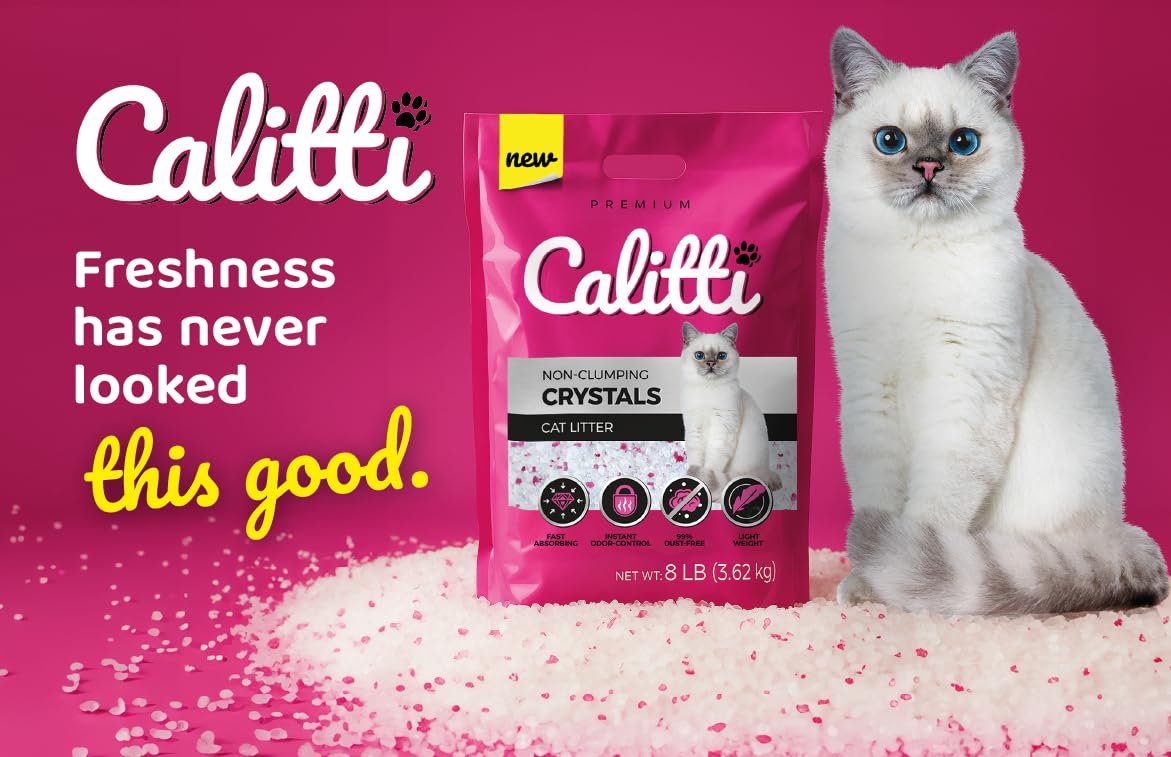 Unscented Dust Free Silica Gel Cat Litter 8 lb Bag A949053