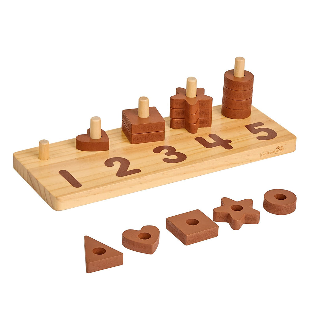 Wooden Shape Number Counter T20868