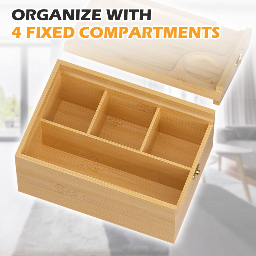 Bamboo Storage Box with Lid H7658