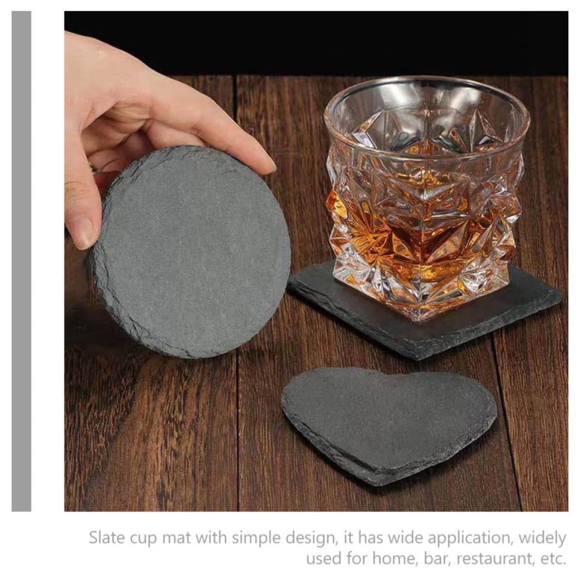 Natural Stone Decorative Cup Coaster Set Q55237