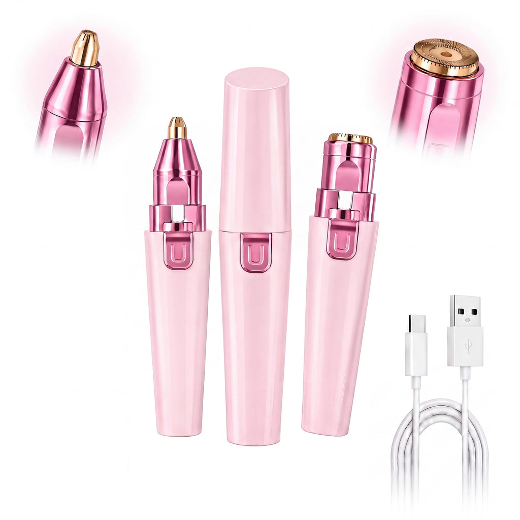 Pink USB Rechargeable Facial Hair Remover F34199