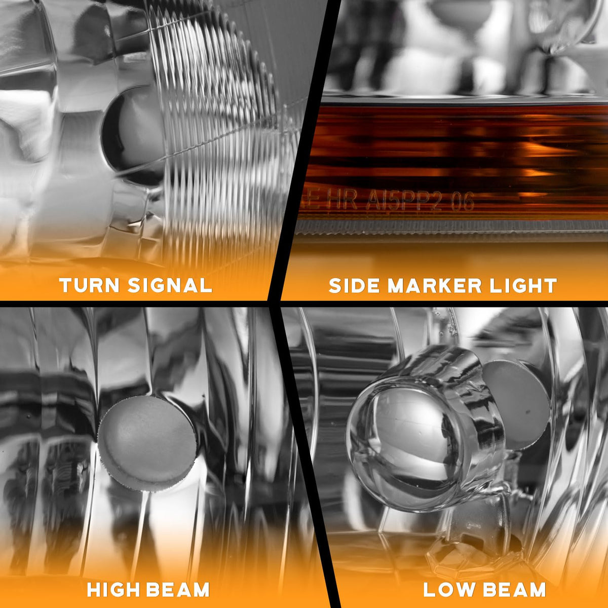 Headlights Assembly J8135