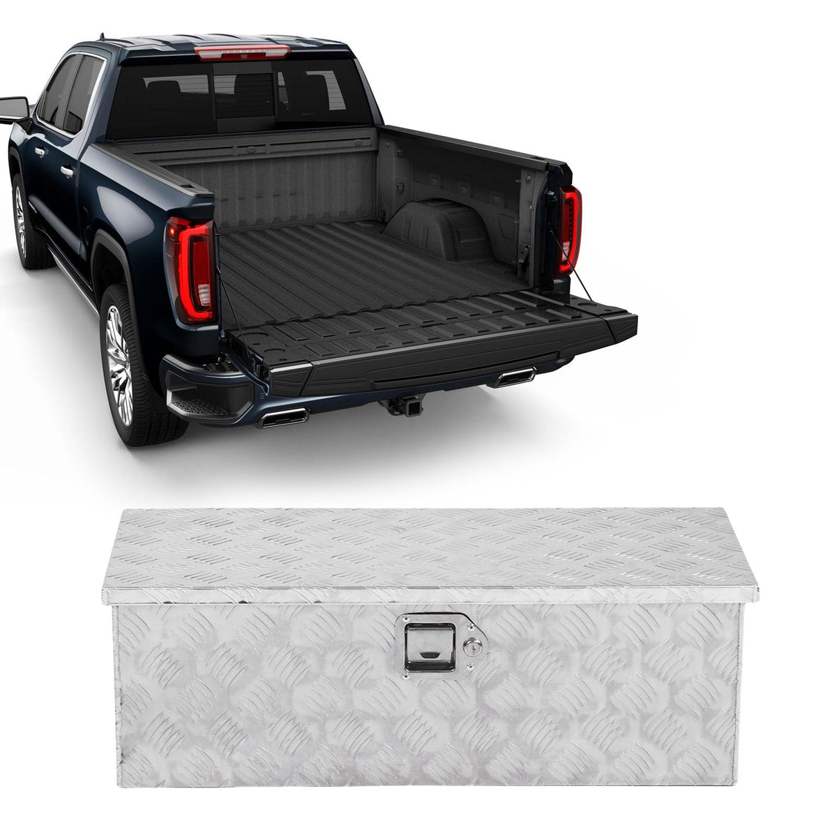 Aluminum Lockable Truck Bed Tool Box L7360