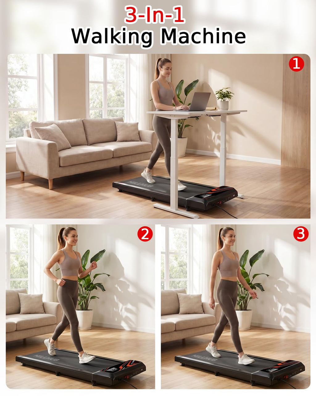 2.5HP Treadmill with Handle Bar C671766