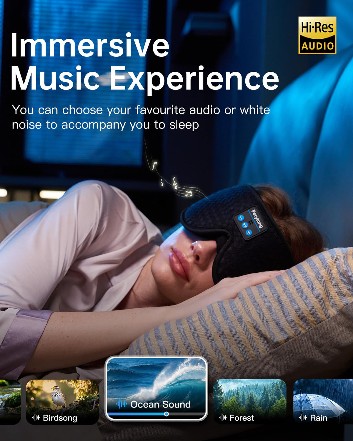 Bluetooth Sleep Mask with Headphones C8720