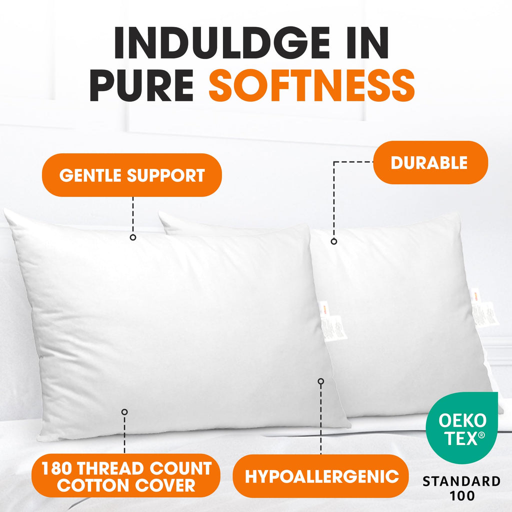 King Size Down Alternative Bed Pillows Set of 2 J54293