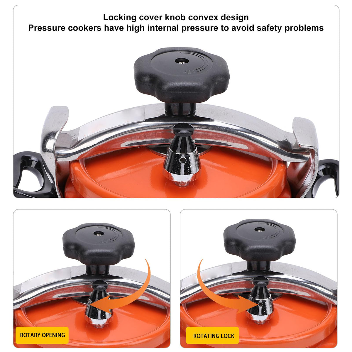 Aluminum Alloy Pressure Cooker with Double Bottom 2L G7499