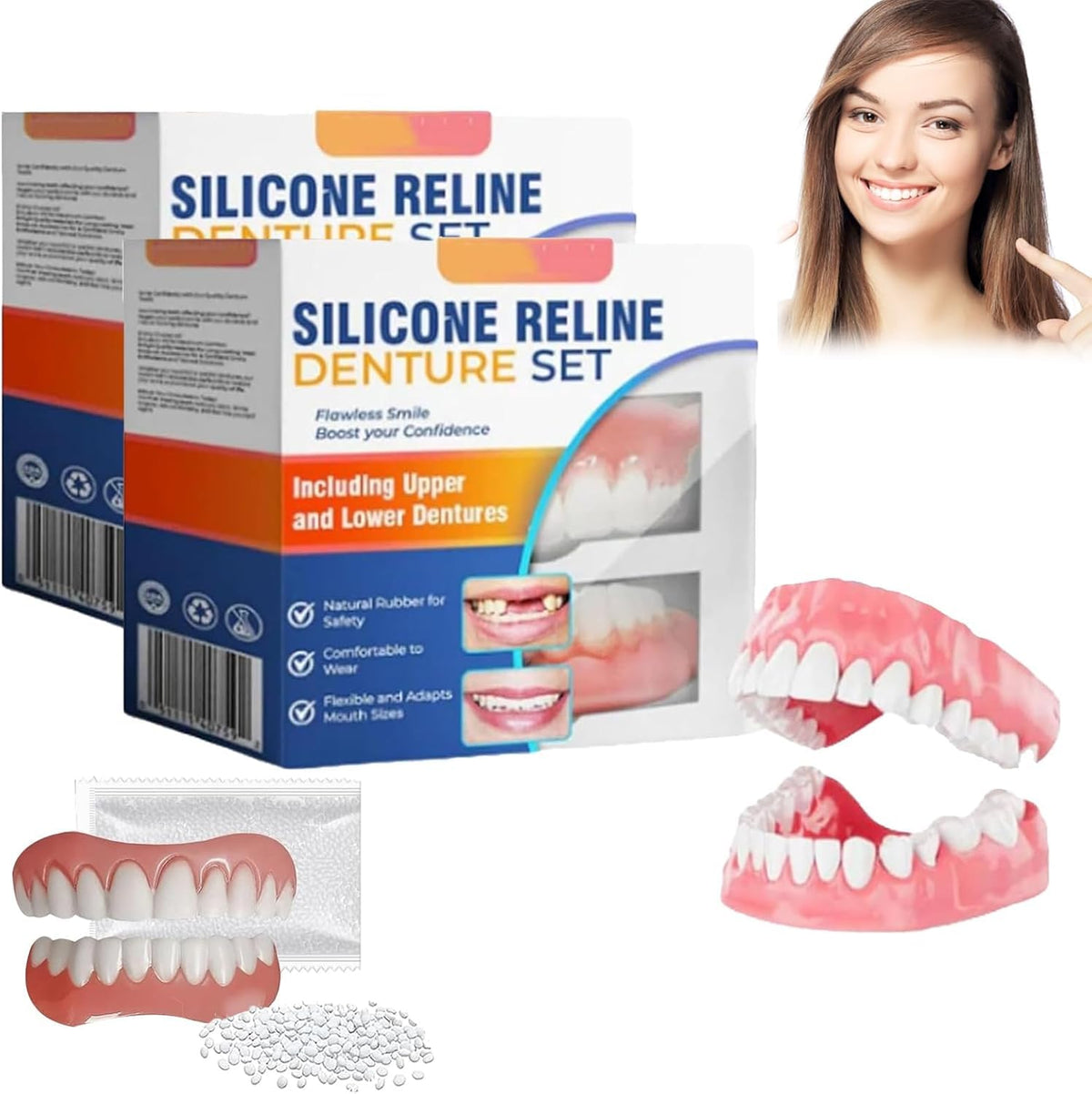 Silicone Denture Reline Kit (2pcs) D2999