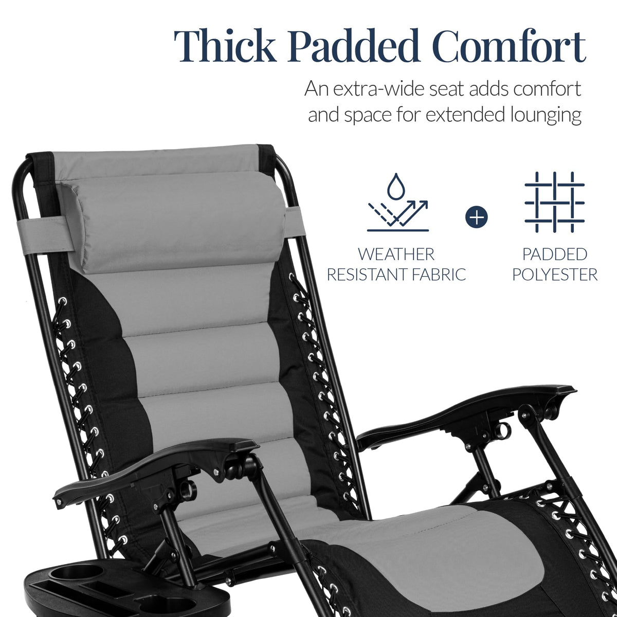 Oversized Padded Zero Gravity Chair Recliner X2755