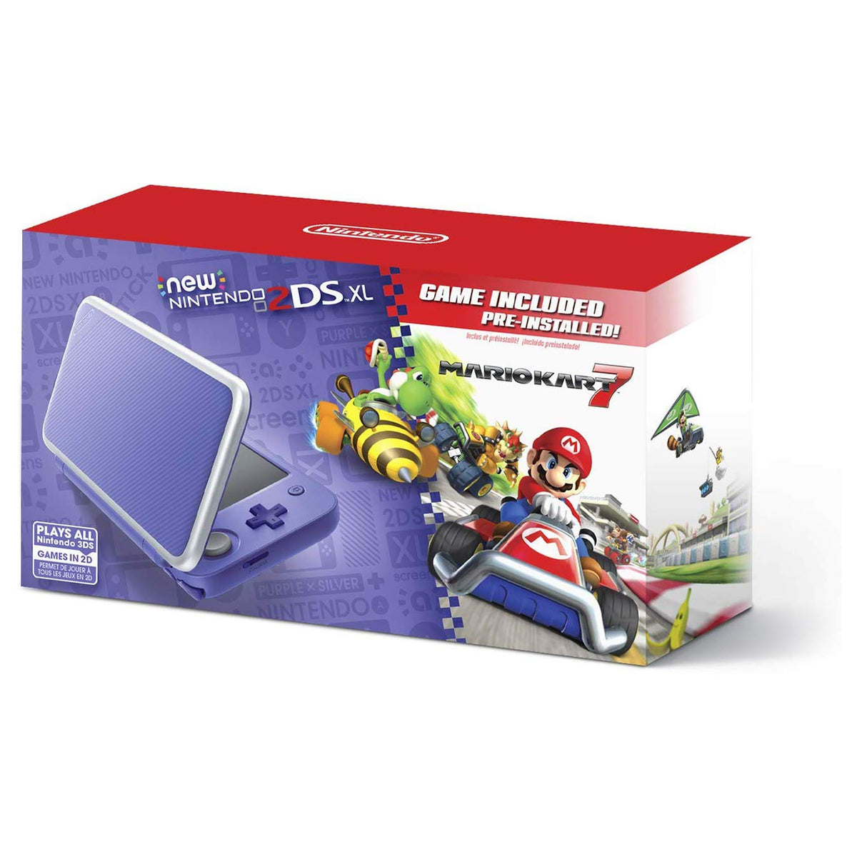Purple Silver Nintendo 2DS XL C848821