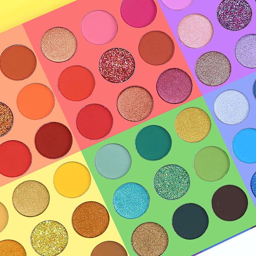 54 Colors Matte Shimmer Glitter Eyeshadow Palette L9669