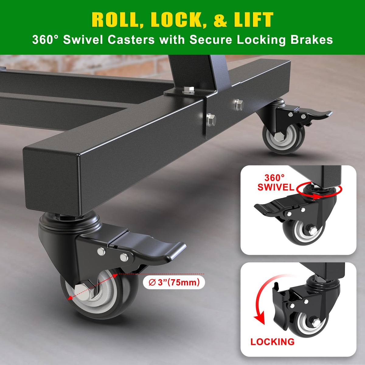 2" Olympic Weight Plate Tree Rack and Barbell Holders X88902