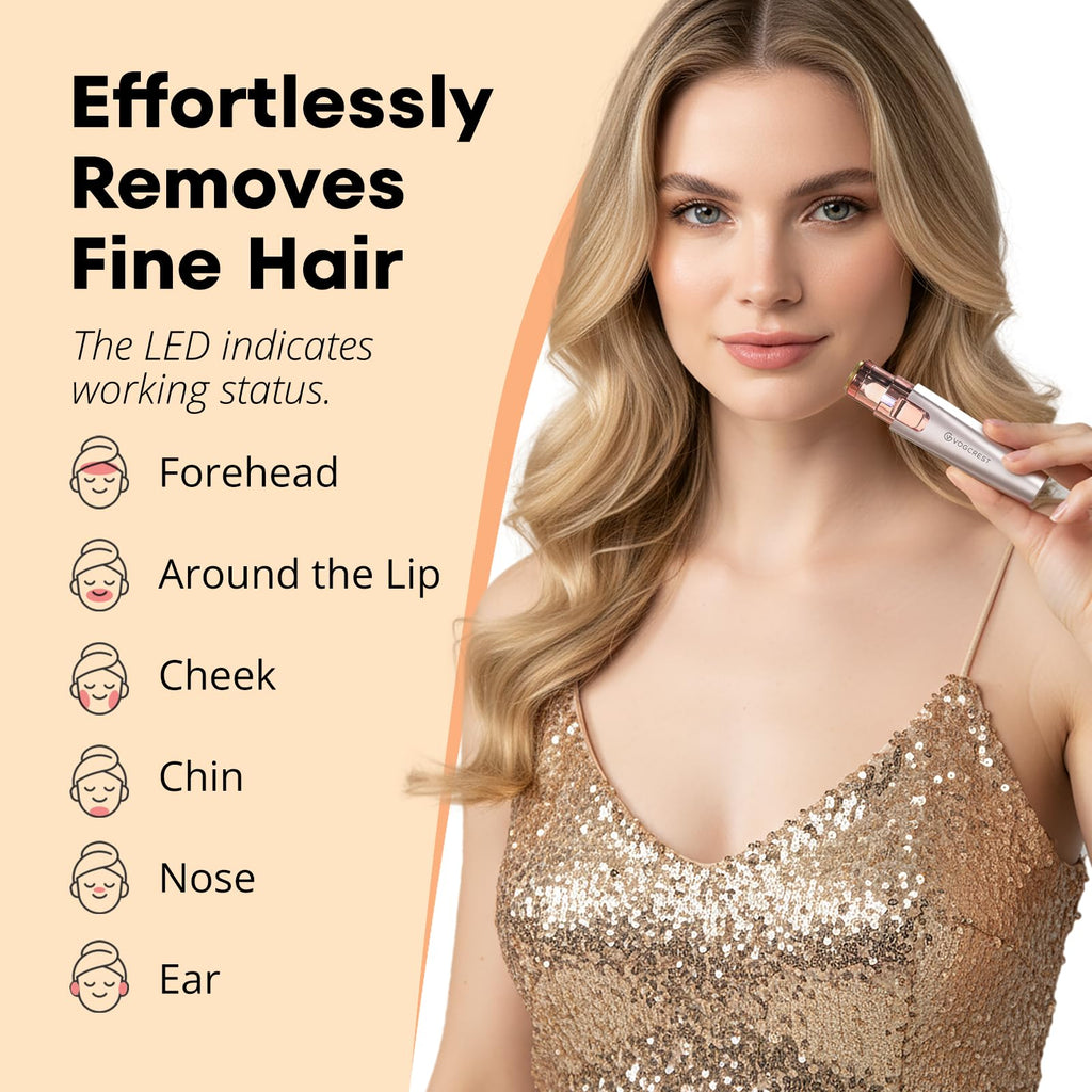 Nose Hair Trimmer 3 in1 Rechargeable Facial Hair Removal & Eyebrow Shaver X7253