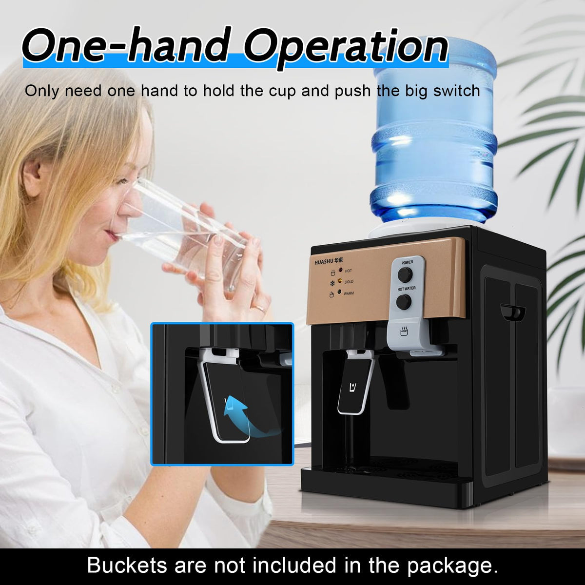 Top Loading Countertop Water Cooler Dispenser 3 Temp I680