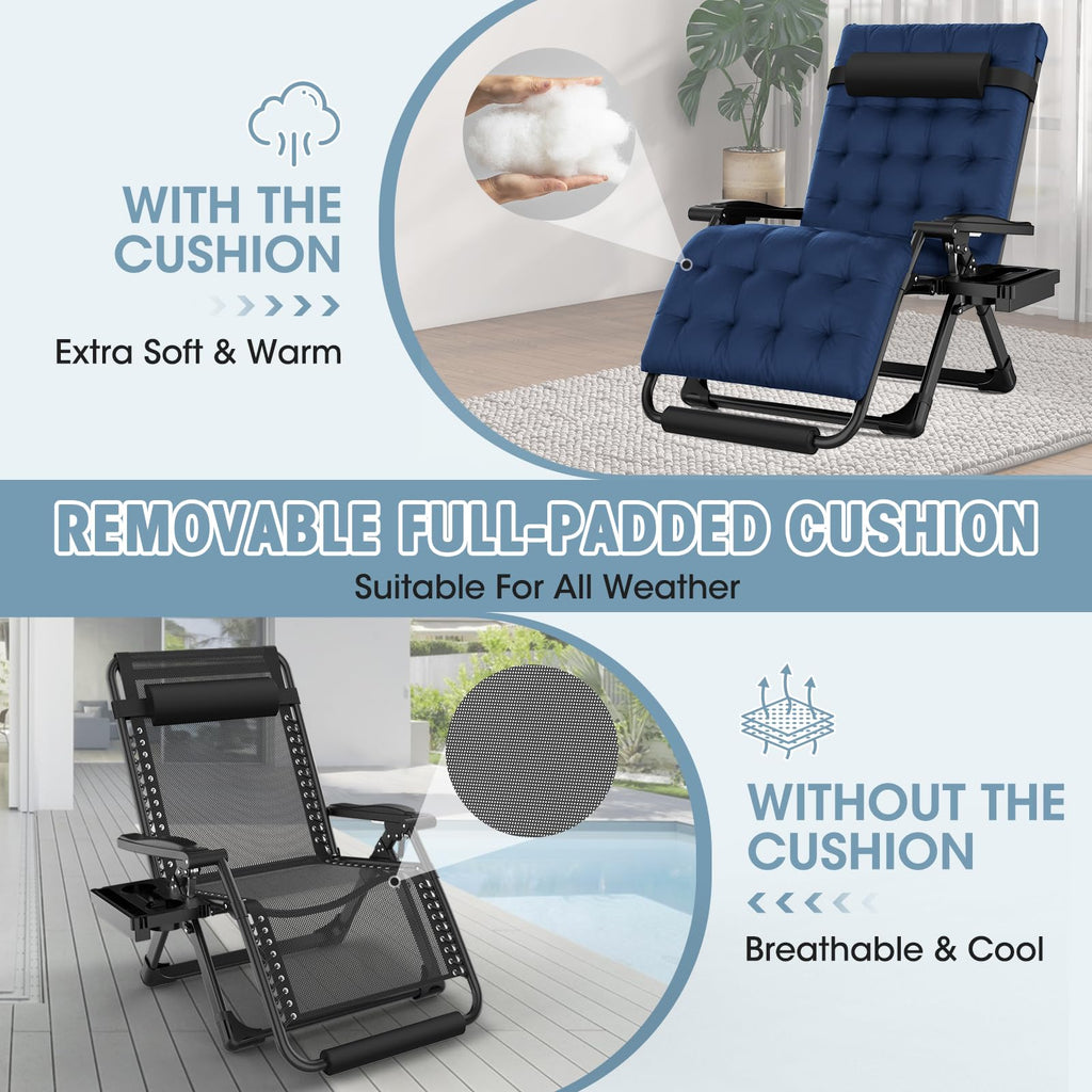 Oversized Zero Gravity Chair with Carry Bag V6520