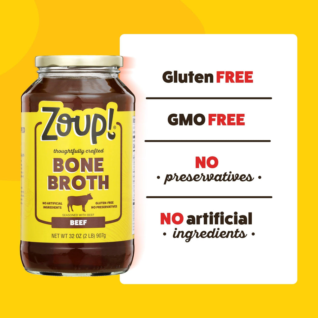 Reduced Sodium Beef Bone Broth 6 Pack 32 oz D2848