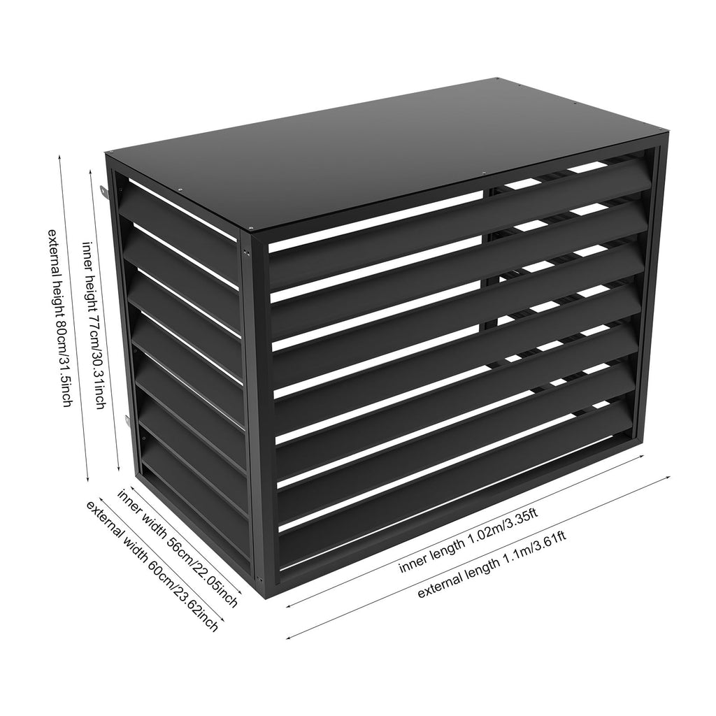 43x23x31 Inch Aluminum Alloy Air Conditioner Fence Screen B20748