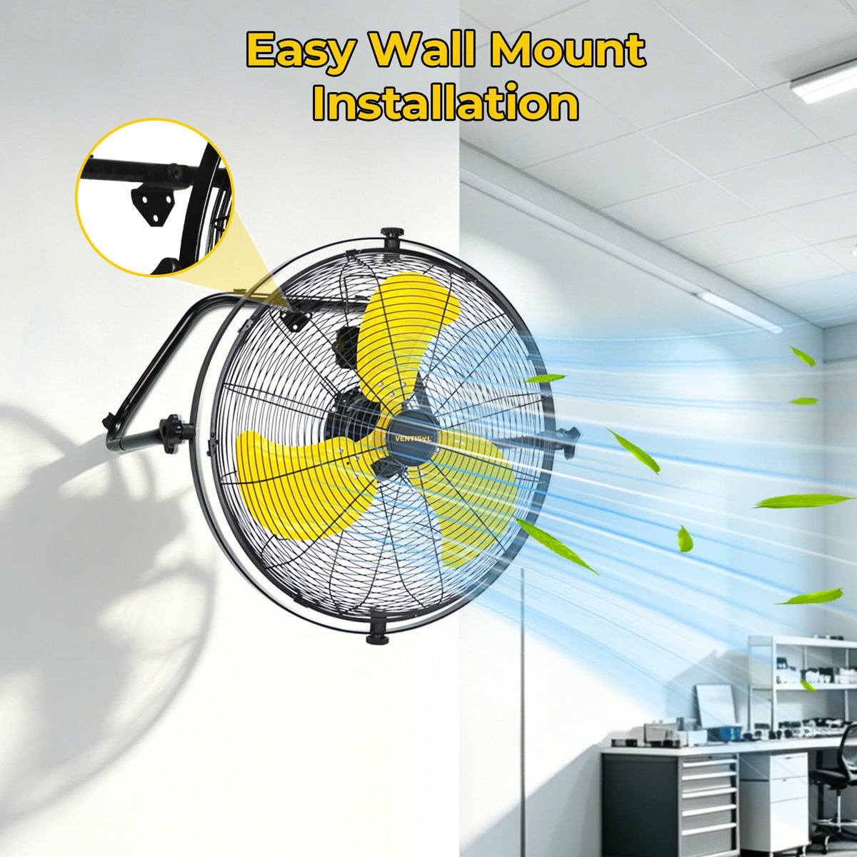 20 Inch 2-in-1 Floor Wall Mounted Fan P544163
