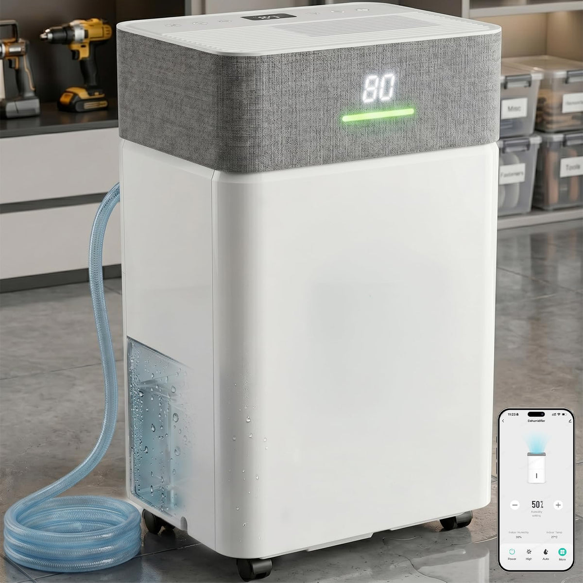 5000Sq.Ft Dehumidifier with Drain Hose Q38122