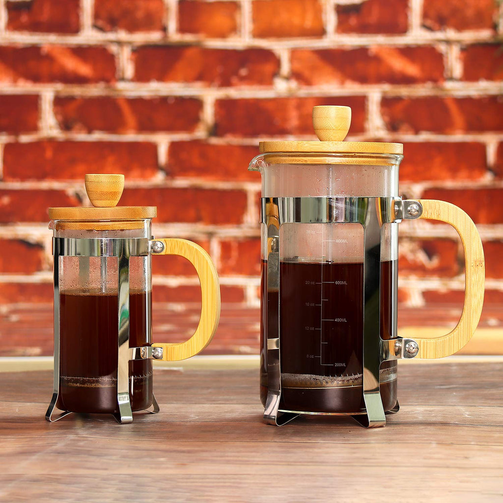 34 oz French Press Coffee Maker with Bamboo Lid C91932