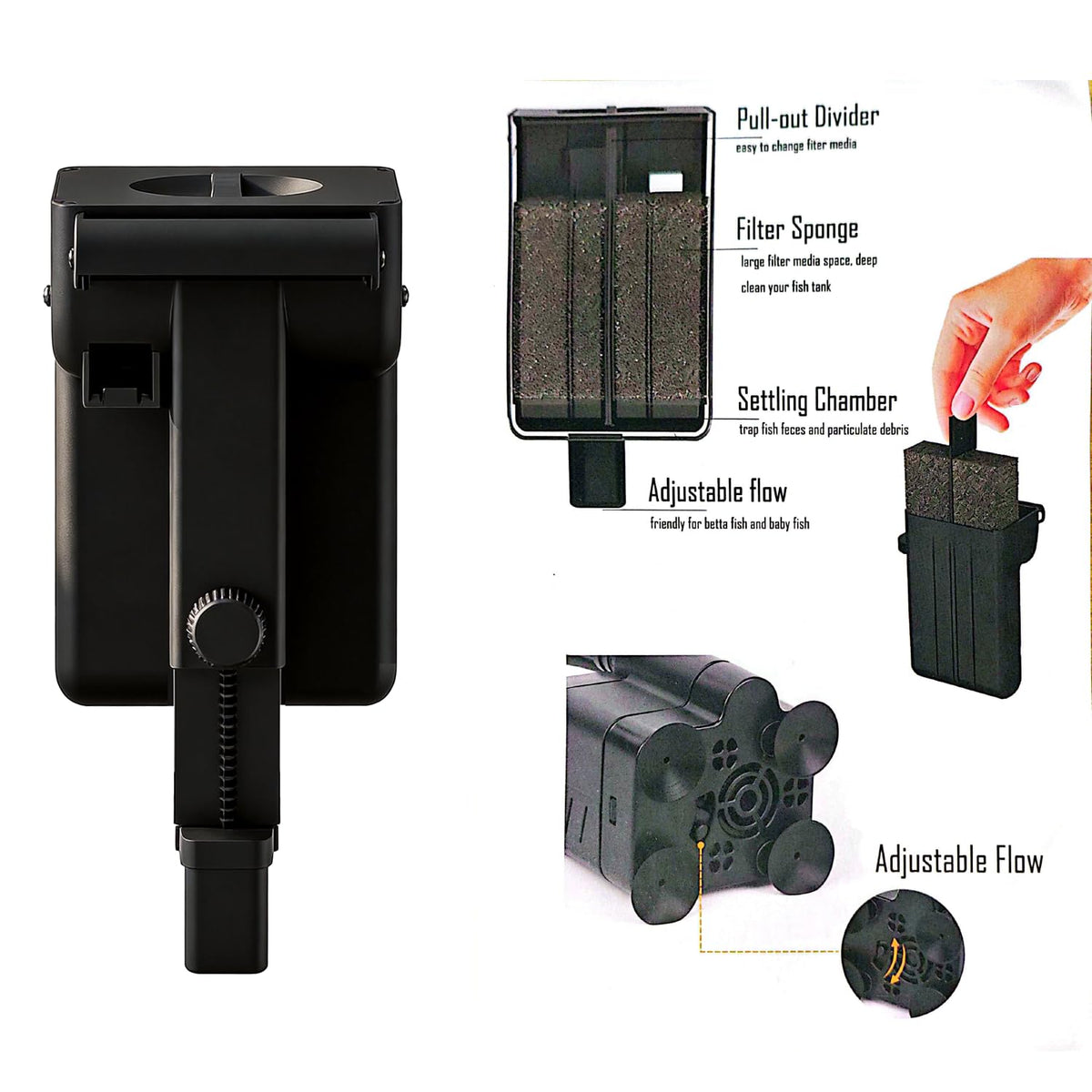 5 Gallon Plastic Aquarium Starter Kit with Filter and LED Light Q83063