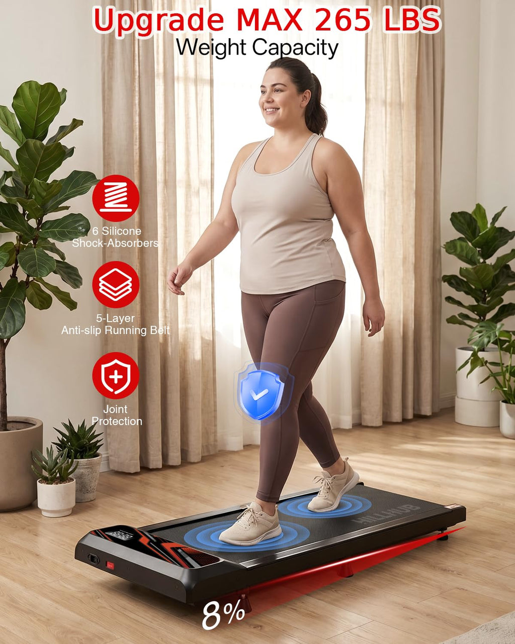 2.5HP Treadmill with Handle Bar C671766