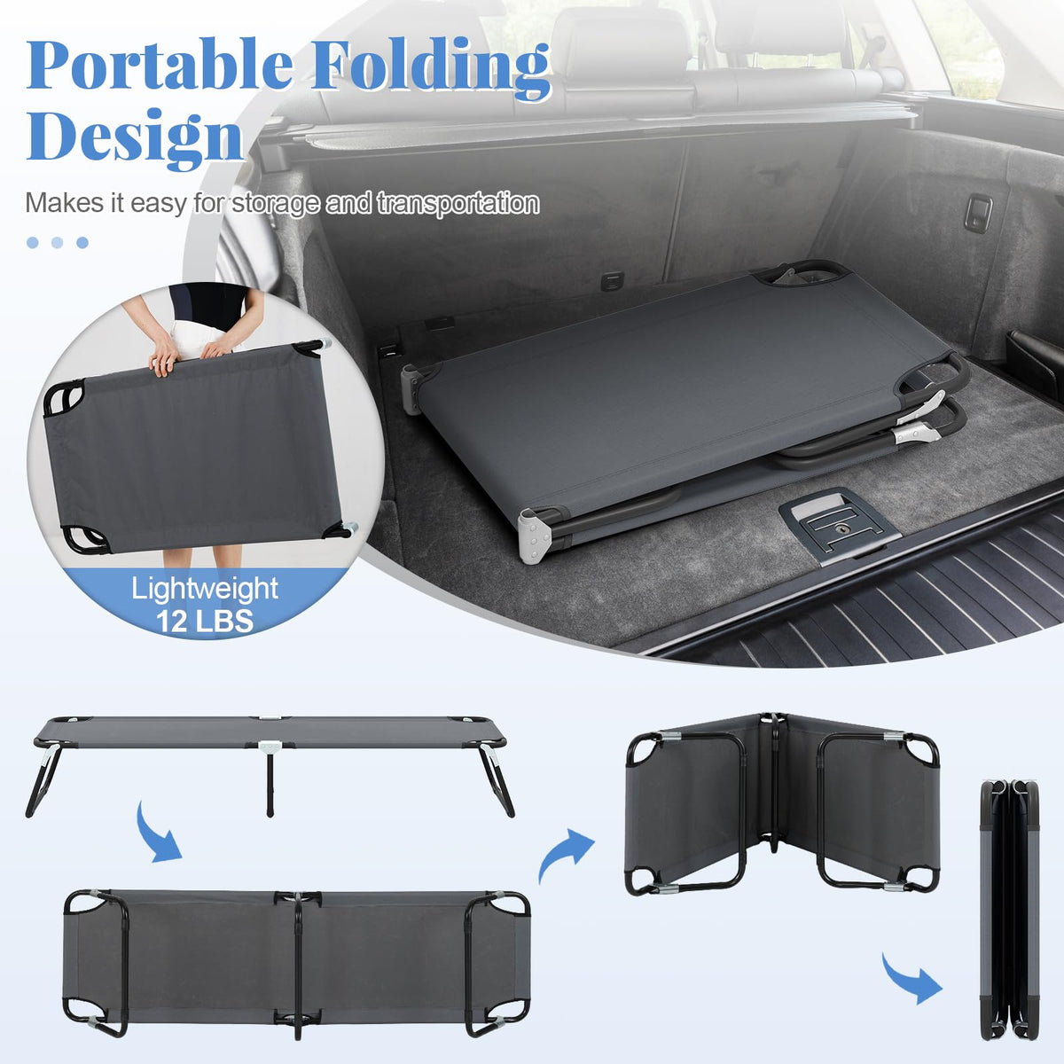 Folding Camping Cot K43003