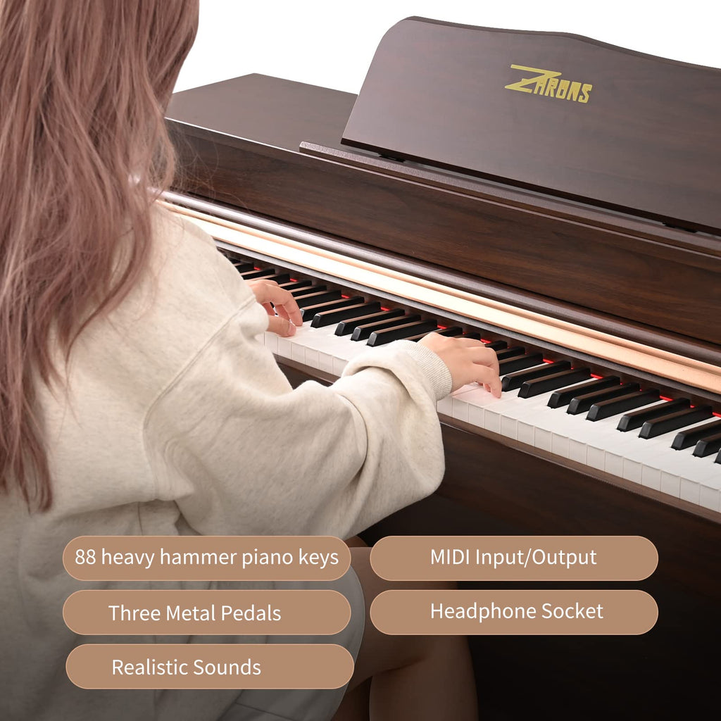 88 Key Full Weighted Digital Piano with Triple Pedal R4558
