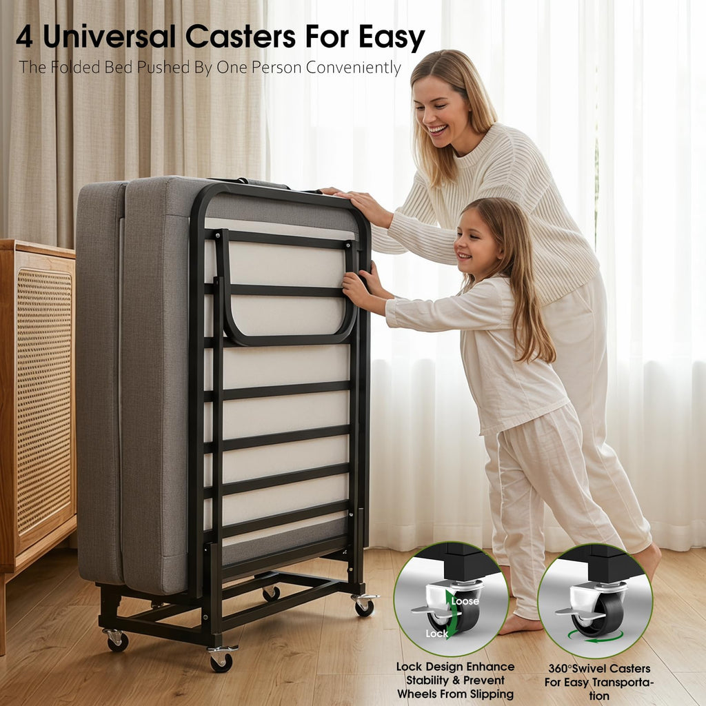 Folding Bed on Wheels M68199